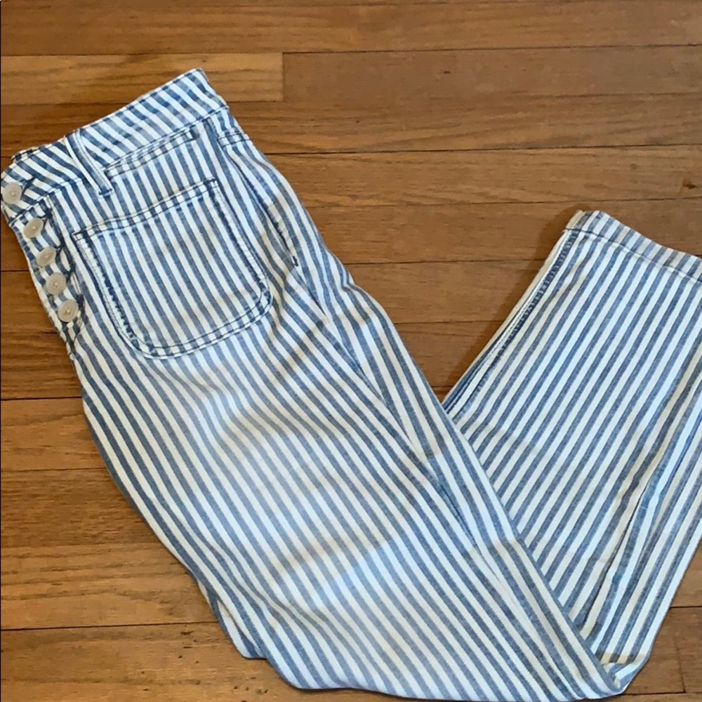 Striped denim